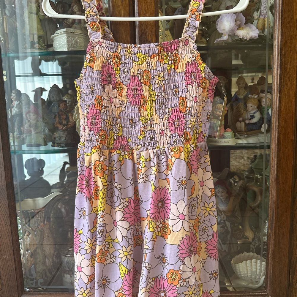 Colorful Floral Kids Dress